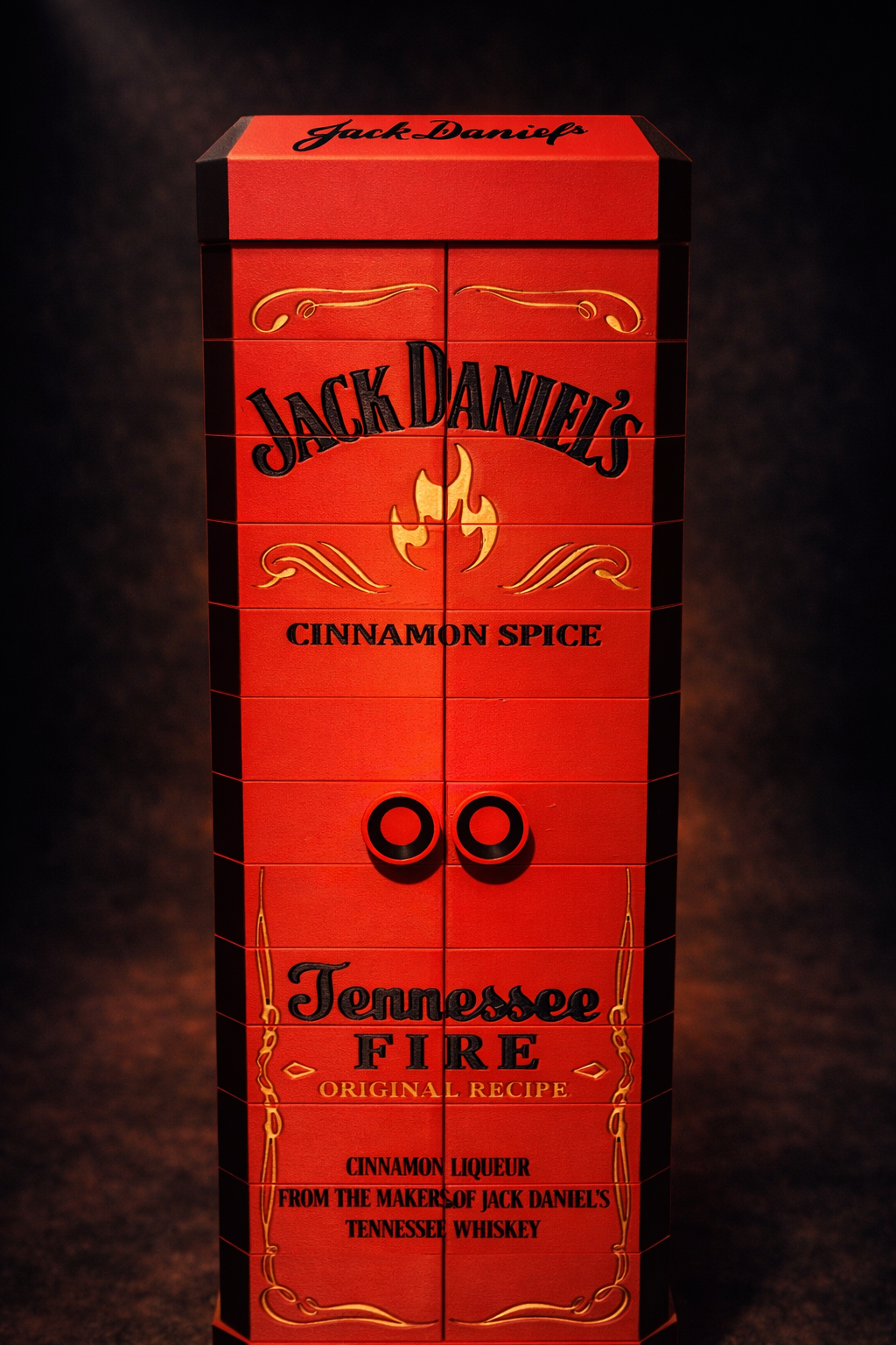 Jack Daniel’s 3D-gedruckte Whiskey Display Box – Premium Geschenkbox wahlweise mit oder ohne LED