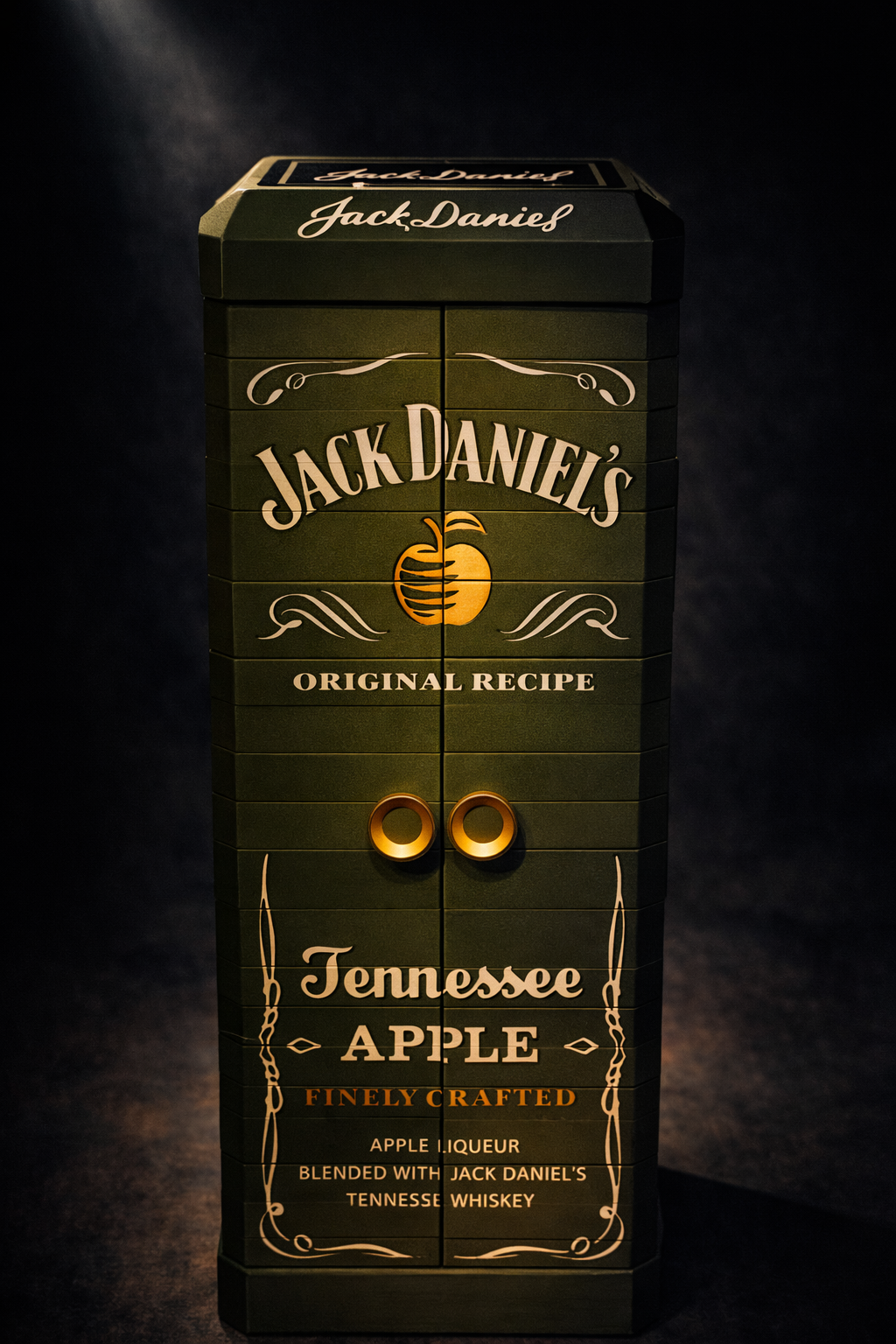 Jack Daniel’s 3D-gedruckte Whiskey Display Box – Premium Geschenkbox wahlweise mit oder ohne LED