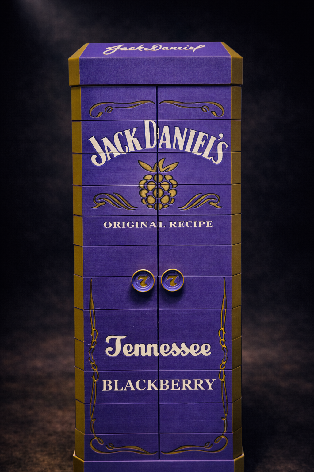 Jack Daniel’s 3D-gedruckte Whiskey Display Box – Premium Geschenkbox wahlweise mit oder ohne LED